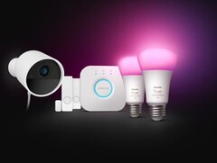 El kit de inicio Philips Hue Secure incluye dos sensores de contacto y dos bombillas inteligentes. (Fuente de la imagen: Philips Hue)