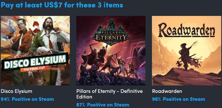 El primer tier del rebundle Dice and Destiny contiene estos 3 juegos (Fuente de la imagen: Humble Bundle)