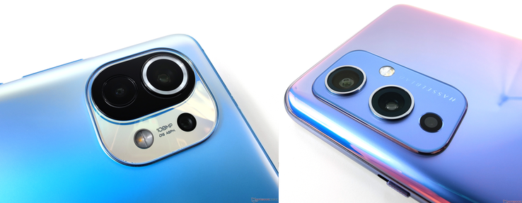 Las cámaras del Xiaomi Mi 11 y del OnePlus 9 al detalle