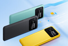 El POCO C40 estará disponible en tres colores y dos configuraciones de memoria. (Fuente de la imagen: Xiaomi)