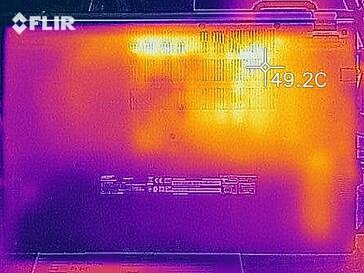 Generación de calor lado inferior (carga)