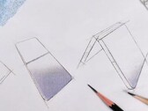 Bocetos del Magic V Flip2. (Fuente de la imagen: Jimmy Choo en Instagram)