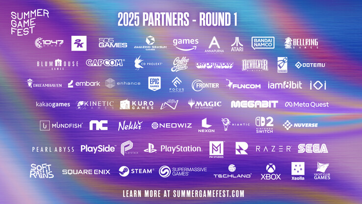 Socios de la Ronda 1 en el Summer Game Fest 2025 (Fuente de la imagen: Summer Game Fest)