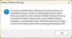 El sistema preconfigurado no abre el software Radeon.