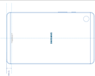 Un diagrama de Galaxy Tab A9. (Fuente: FCC)