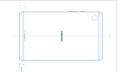 Un diagrama de Galaxy Tab A9. (Fuente: FCC)