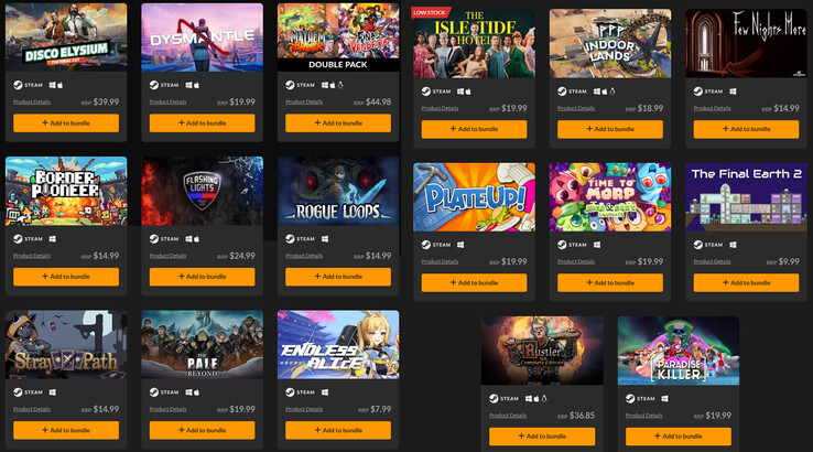 Todos los juegos incluidos en la colección (Fuente de la imagen: Fanatical)