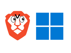 Brave bloquea por defecto una característica clave de Windows 11. (Fuente de la imagen: logotipo de Brave y logotipo de Windows 11, con modificaciones)