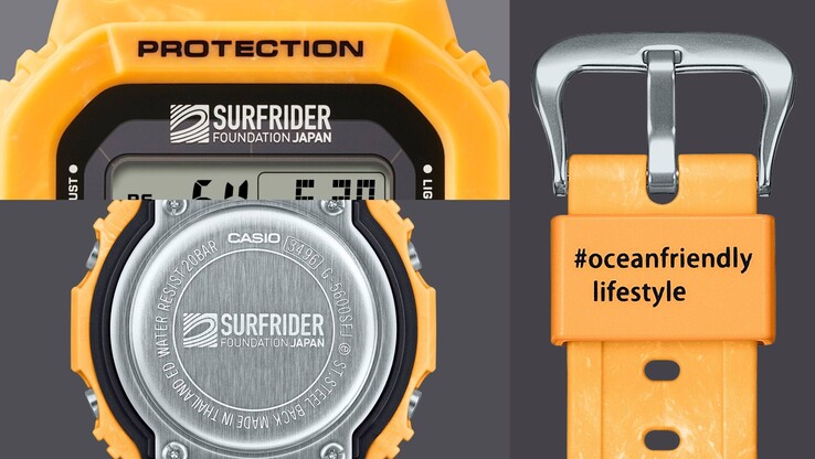 El reloj de colaboración Casio G-Shock-Surfrider Foundation Japan. (Fuente de la imagen: Casio)