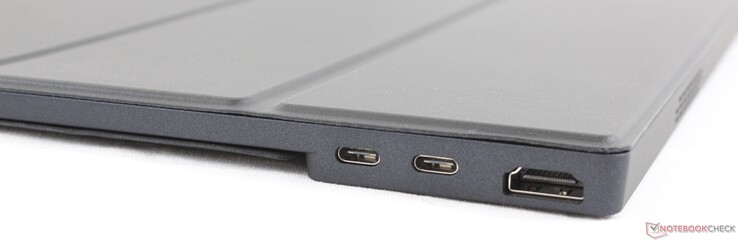 izquierda: 2x USB Tipo-C con soporte para DisplayPort, HDMI
