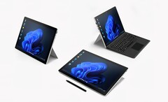 El One-netbook T1 carecerá del moderno diseño del Surface Pro 8. (Fuente de la imagen: One-netbook)