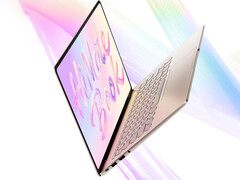 El MateBook 14 Core Edition 2026 está equipado con el Intel Core Ultra 5 325. En la imagen: un render promocional que muestra el diseño delgado del portátil.