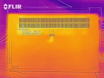 Distribución de calor en ralentí - fondo