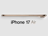 Render no oficial del rumoreado iPhone 17 Air. (Fuente de la imagen: MacRumors - editado)