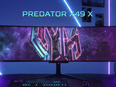 El Predator X49 X parece compartir el mismo panel QD-OLED Gen 2 que los recientes lanzamientos de RedMagic y Philips Evnia. (Fuente de la imagen: Acer)