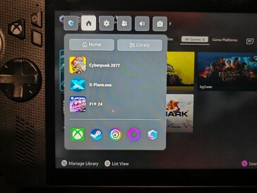 Modo compacto de la barra de juegos Xbox
