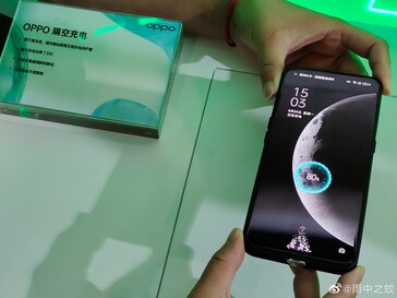 OPPO muestra su nueva tecnología MagVOOC y Air Charging. (Fuente: Weibo)