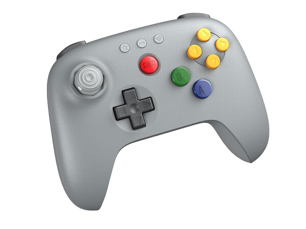 El mando Bluetooth 8BitDo 64 gris está disponible en Amazon. (Fuente de la imagen: 8BitDo)