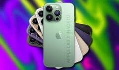 Se espera que la serie Apple iPhone 14 cuente con opciones de color púrpura y verde. (Fuente de la imagen: @aaple_lab/Unsplash - editado)