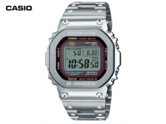 El Casio GMW-B5000D-1C (en la imagen) tiene un anillo de acento rojo alrededor del borde interior del bisel metálico. (Fuente de la imagen: Great G-Shock World)