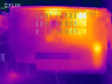 Producción de calor superficie inferior (carga)