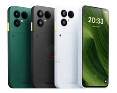 Según los informes, el Fairphone 6 estará disponible en tres colores, entre ellos el verde bosque y el blanco nube. (Fuente de la imagen: Winfuture)