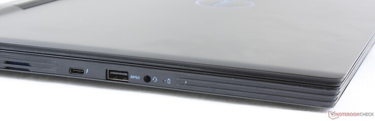 Izquierda: USB Tipo C + Thunderbolt 3, USB 3.1 Tipo A, audio combinado de 3.5 mm