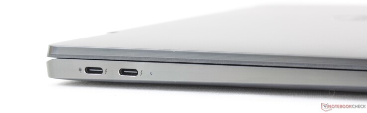 Izquierda: 2x USB-C 3.2 con Thunderbolt 4 + Power Delivery + DisplayPort