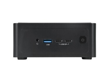 E/S frontal del mini PC NUC Box de NovaCustom. (Fuente de la imagen: NovaCustom)