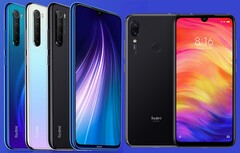 La Nota 8 y la Nota 7 de Redmi se publicaron en 2019. (Fuente de la imagen: Xiaomi - editado)