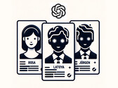 Discriminación en la evaluación y selección de puestos de trabajo mediante GPT-3 y GPT-4 de OpenAI (imagen simbólica: DALL-E / AI, editado)