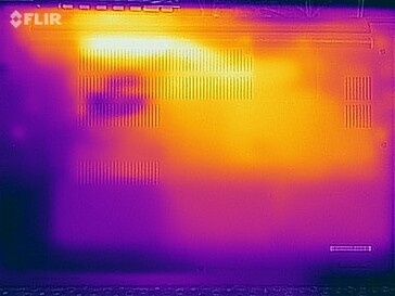 Temperaturas de la superficie durante la prueba de esfuerzo (abajo)