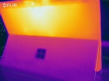 Prueba de tensión de las temperaturas de la superficie (abajo)