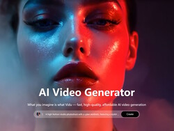 Generador de vídeo Vidu.com (fuente de la imagen: Captura de pantalla en Vidu.com)
