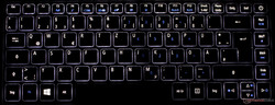 Teclado retroiluminado