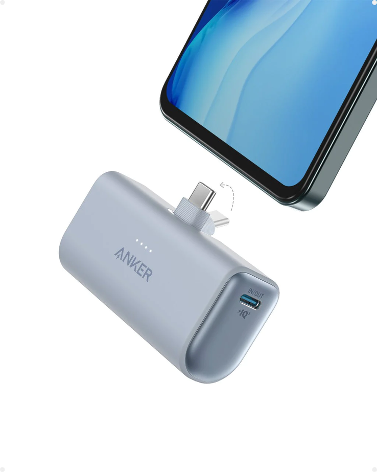 El Anker Nano Power Bank (22,5 W, conector USB-C integrado). (Fuente de la imagen: Anker)