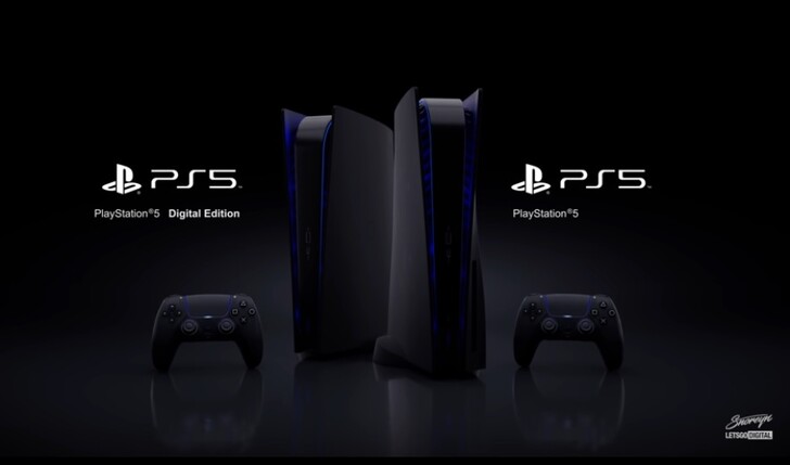 Concepto de consola PS5 negra de Snoreyn. (Fuente de la imagen: Snoreyn/LetsGoDigital)