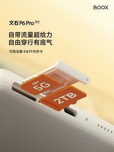 El Boox P6 Pro tendrá una ranura para tarjeta SIM híbrida que admite una SIM física y una tarjeta MicroSD. (Fuente de la imagen: Boox)