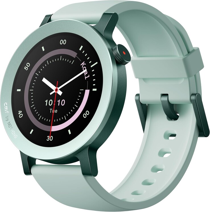 El CMF by Nothing Watch 3 Pro en verde claro. (Fuente de la imagen: CMF by Nothing)