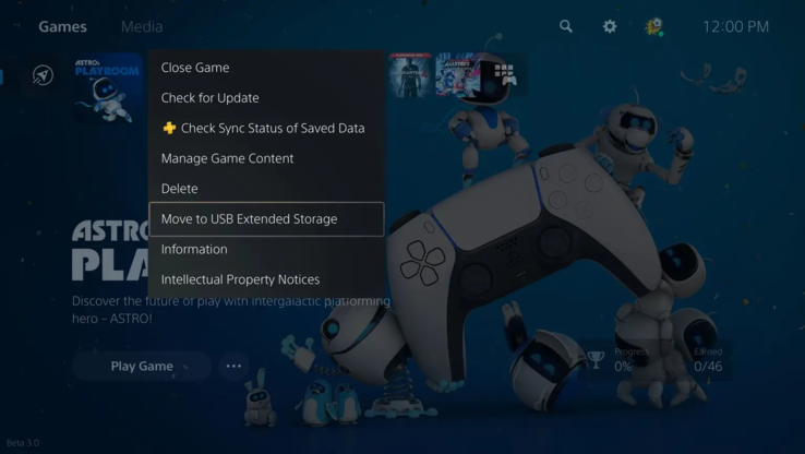 Ya puedes trasladar los juegos de PS5 a dispositivos de almacenamiento externo (imagen vía Sony)