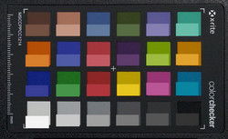 ColorChecker: El color de referencia se muestra en la mitad inferior de cada área de color.