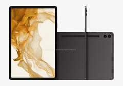 La Galaxy Tab S9 FE Plus en uno de sus cuatro supuestos colores de lanzamiento. (Fuente de la imagen: @OnLeaks &amp;amp; WolfofTablet)