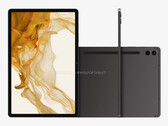 La Galaxy Tab S9 FE Plus en uno de sus cuatro supuestos colores de lanzamiento. (Fuente de la imagen: @OnLeaks &amp; WolfofTablet)