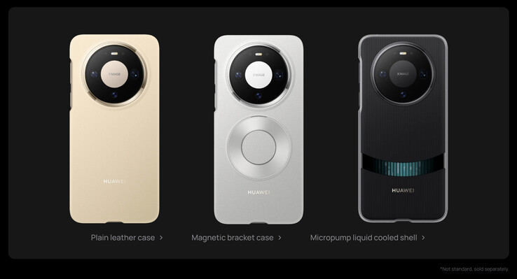 Huawei vende algunas carcasas oficiales para el Mate 80 Pro, incluida una que proporciona refrigeración líquida. (Fuente de la imagen: Huawei)