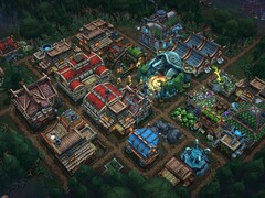 Una imagen que muestra edificios en Contra la tormenta.