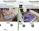 Las capturas de pantalla del grupo de Telegram muestran imágenes de cámaras de dormitorios en venta