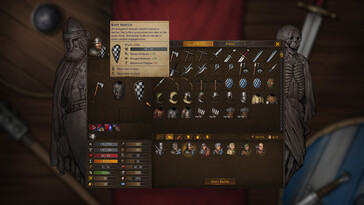 Una imagen que muestra un inventario en Battle Brothers.