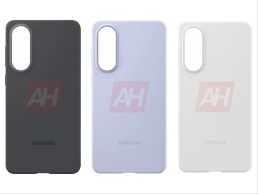 Galaxy Imagen filtrada del S25 Edge (Editada) que muestra una funda de silicona en tres colores. (Fuente de la imagen: Android Headlines)
