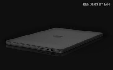 Concepto de MacBook Pro 14. (Fuente de la imagen: @RendersbyIan)