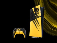 Se muestra la consola PS5 Slim Digital de Marvel's Wolverine.